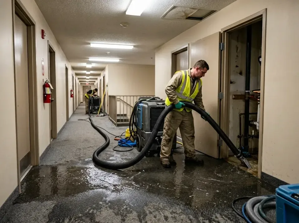 multi-unit-apartment-hallway-f-005 — frequently asked questions, Emergency Burst Pipe Water Extraction & Removal in Rawls Sp…